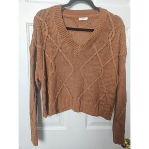 Harper Heritage Orange Sweater Size M
